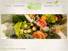 Tablet Screenshot of bloomandleaf.com